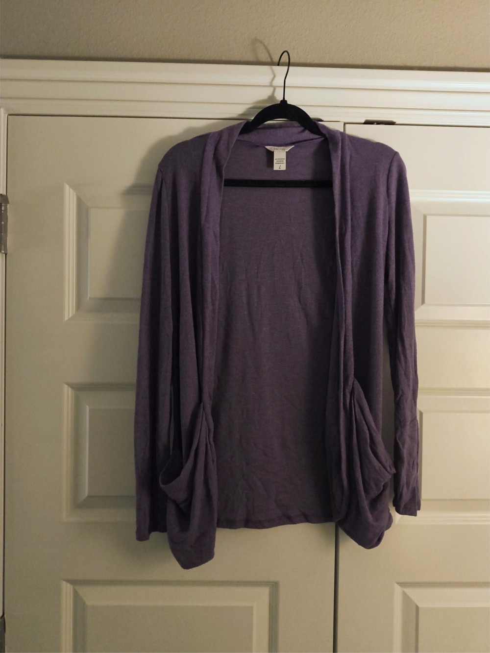 Kirra Lightweight Lavender Open-Front Cardigan